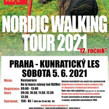 Nordic Walking Tour Praha Kunratice - Plakát