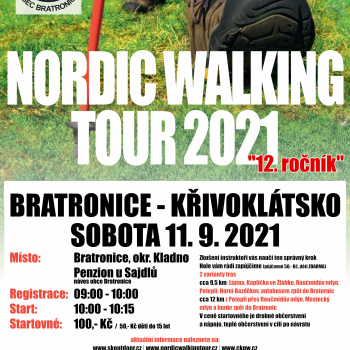 Plakát Nordic Walking Tour Bratronice 2021