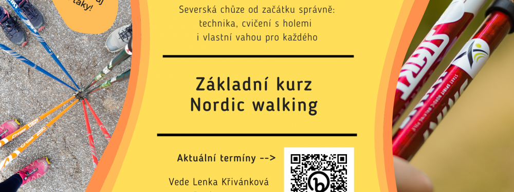 Základní kurz Nordic Walking Praha 28. dubna 2024, vede Lenka Křivánková z Nezrezneme.cz
